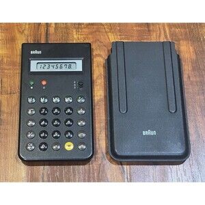 Vintage Braun AG 4835 872-B Calculator with Original Slipcover - Tested & Works!